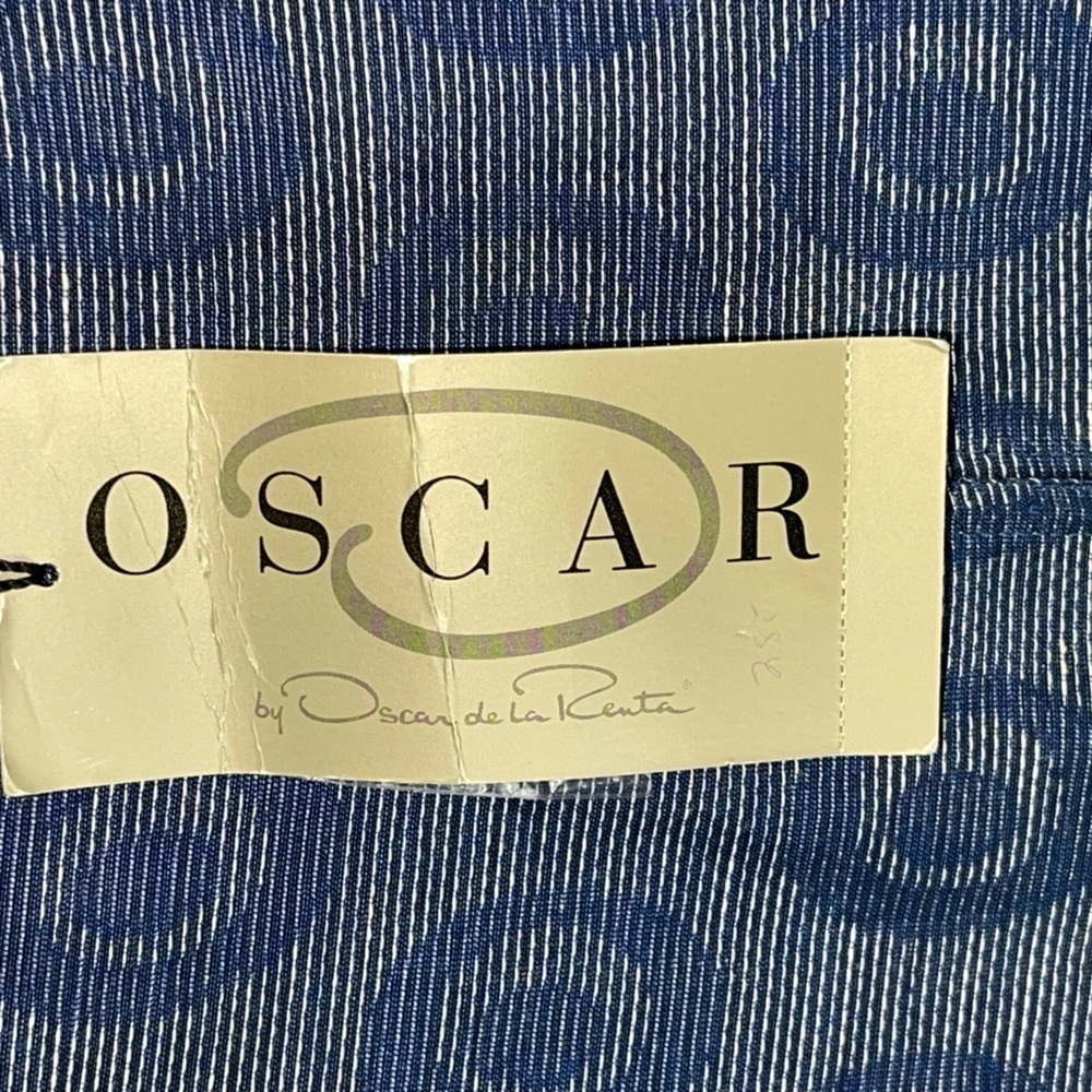 NWT Oscar de La Renta “Ocean” linen blend tunic. Size 14. New- old stock - Picture 7 of 11